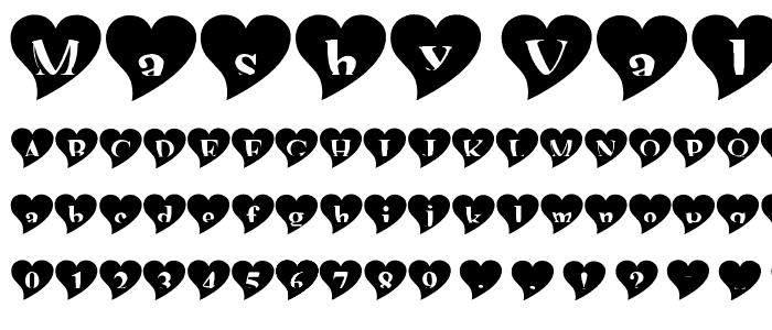 mashy Valentine font